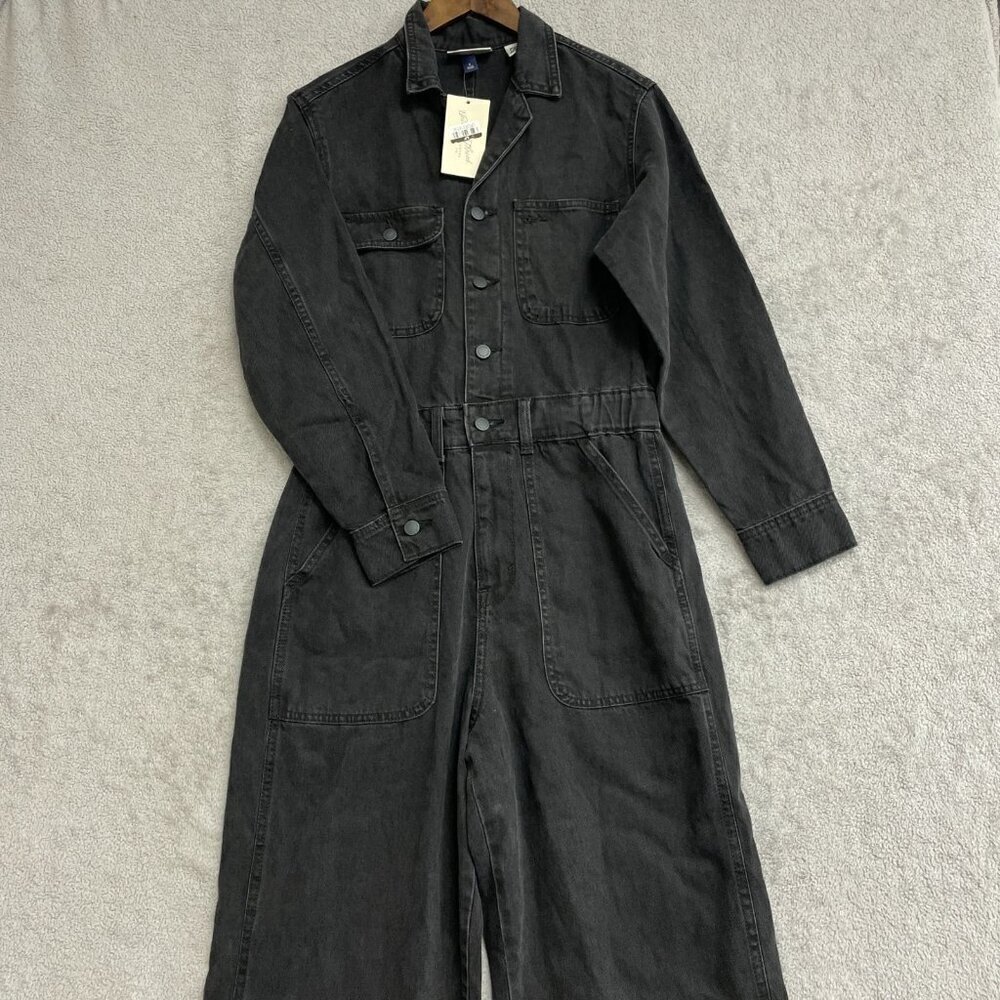 NEW Women's 8 Long Sleeve Utility Baggy Denim Jumpsuit - Universal Thread i1652 - Picture 5 of 10
